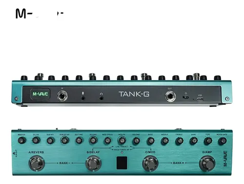 M-vave Tank-g Guitar Multi-effects Pedal Rechargeable 36