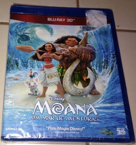Imagem 1 de 2 de Blu-ray 3d Moana: Um Mar De Aventuras (lacrado)