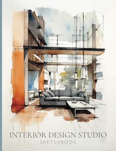 Libro: Interior Design Studio Sketchbook: 120 Pages For Sket