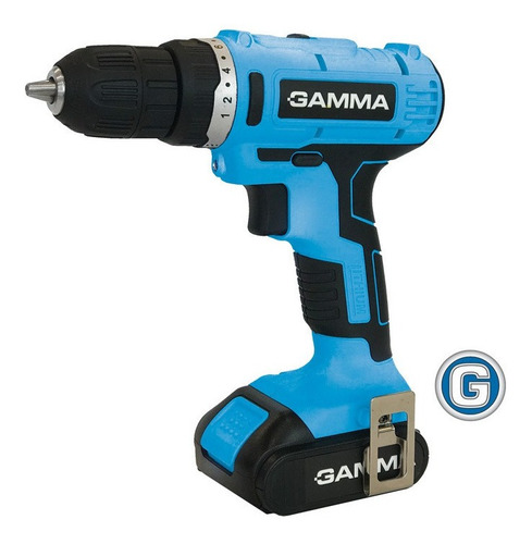 Imagen 3 de 9 de Taladro Atornillador Ion Litio 12v C/ 2 Bateria Gamma G12105