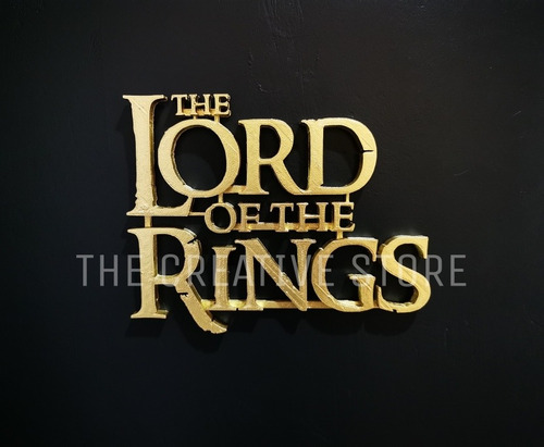 Lotr - Logo 3d G - Señor De Los Anillos - Lord Of The Rings 