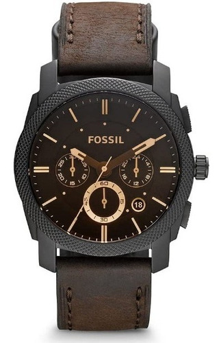 Fossil Machine Reloj De Pulsera Para Hombre  42 Mm Café 