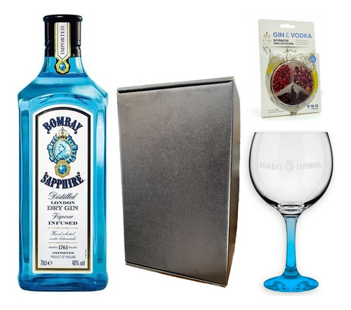 Estuche Gin Bombay + Copa Bombay + Botánicos - Ayres Cuyanos