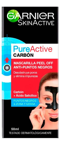 Mascarilla Peel Off  Anti Puntos Negros Garnier 50 Ml