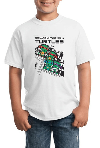 Camiseta De Niño Hermoso Diseño De Tortugas Ninja 