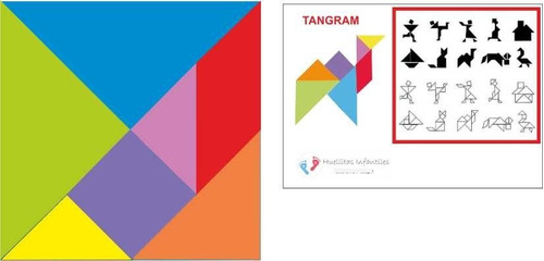 40 Tangram Imantados Grandes