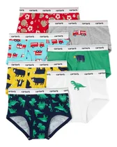 Comprar Pack De 7 Calzones De Algodón Carters Niños Importados
