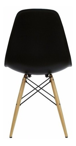Cadeira Eiffel Charles Eames Polipropileno Preto.