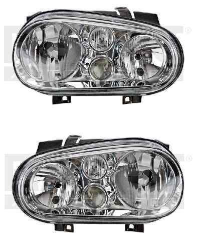 Par Juego Faros Vw Golf 2000 - 2007 Con Faro Niebla Tyc Rxc
