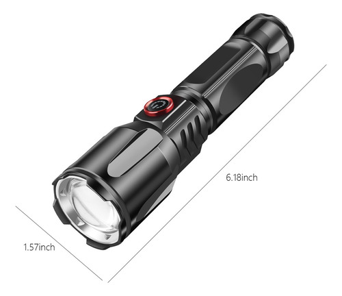 Linterna Led S De 1000 Lúmenes, Linterna Superbrillante Zo 8