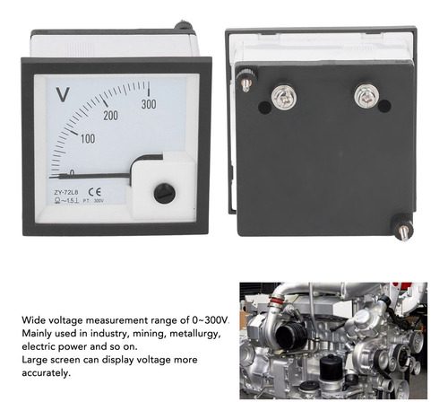 / Voltímetro Analógico De 300 V, Voltímetro Con Puntero,