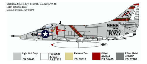 Maqueta Avión Douglas A-4 E/f/g Skyhawk 1:48 Italieri
