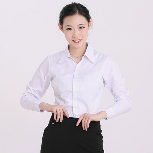 Camisa Manga Larga Mujer Classic Fit Suave Y Transpirable