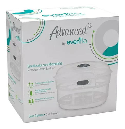 Esterilizador Para Microondas Advanced Evenflo 4 Piezas Febo