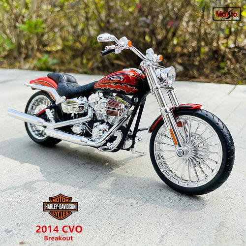 Moto Maisto Harley Davidson 2014 Cvo Breakout 1:12 Ofert! Color Naranja