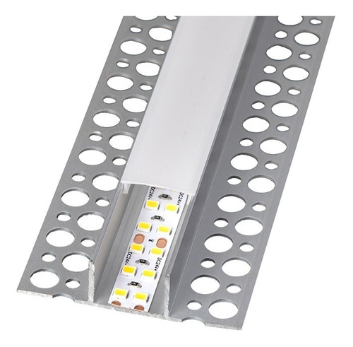 Perfil Aluminio Led P2013a-aspa Abajo Aplicar 2mt C/tapa 