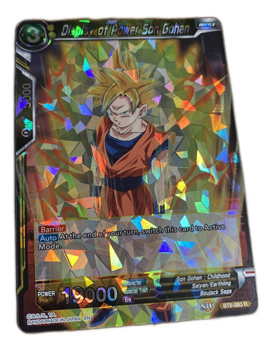 Cartas Dragon Ball Display Power Gohan Holo Darkside Tcg