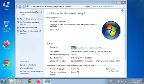 Netbook G4 / 2gb De Ram / Wifi / Camara / Office / Windows 7 (Usado)