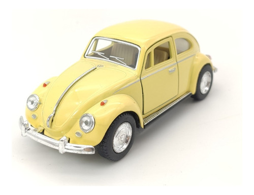 Carrinho De Ferro Miniatura Fusca Volkswagen Beetle1967 1:32