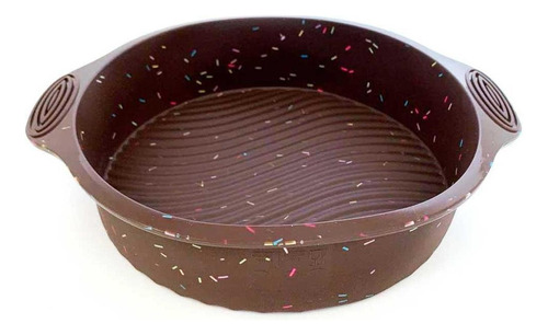 Forma Para Bolo Redonda Silicone 24cm Linha Chocolate Candy