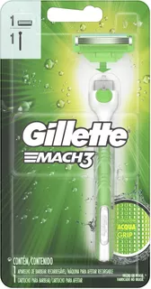 Barbeador Gillette Mach3 Acqua-Grip Sensitive