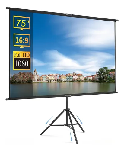 Telon 75 Pulgadas Para Proyector Video Beam Con Tripode 2mts