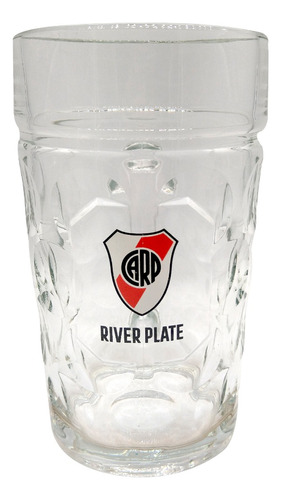 Chopp  Vidrio  1 Litro River Plate  C/ Escudo Color
