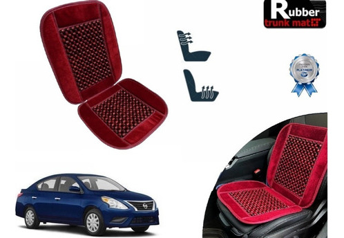 Cubre Respaldo Vino Asiento Bolitas Nissan Versa 2016