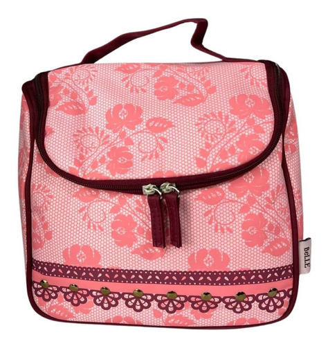 Bolsa Feminina Térmica Lancheira Academia Passeio Fitness Cor Rosa