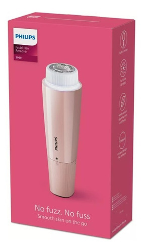 Depiladora facial rosa Philips série 5000 Brr454/00