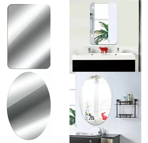 Espejo Flexible Autoadhesivo De Plástico G, 2 Piezas