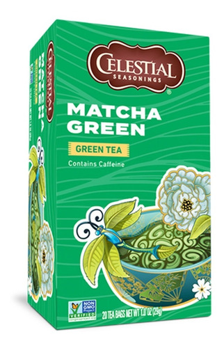 Chá Matcha Celestial Importado Eua Em Sachês Orgânico Green