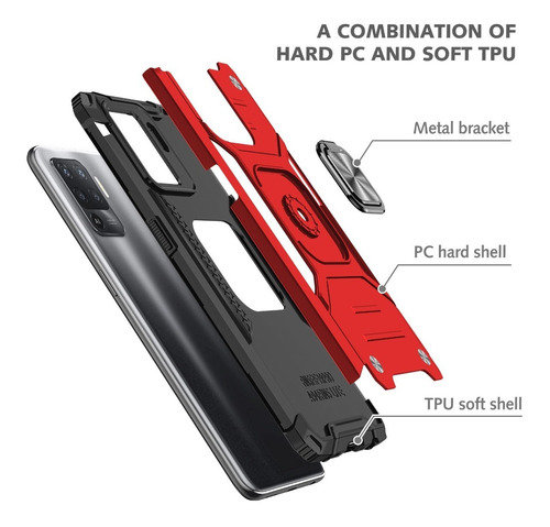 Funda Para Oppo Reno 5 Lite / Oppo A94 + 2 Cristal Templado