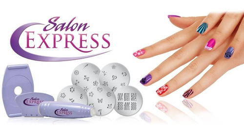 Kit De Estampado De Uñas Salon Express Como En Tv