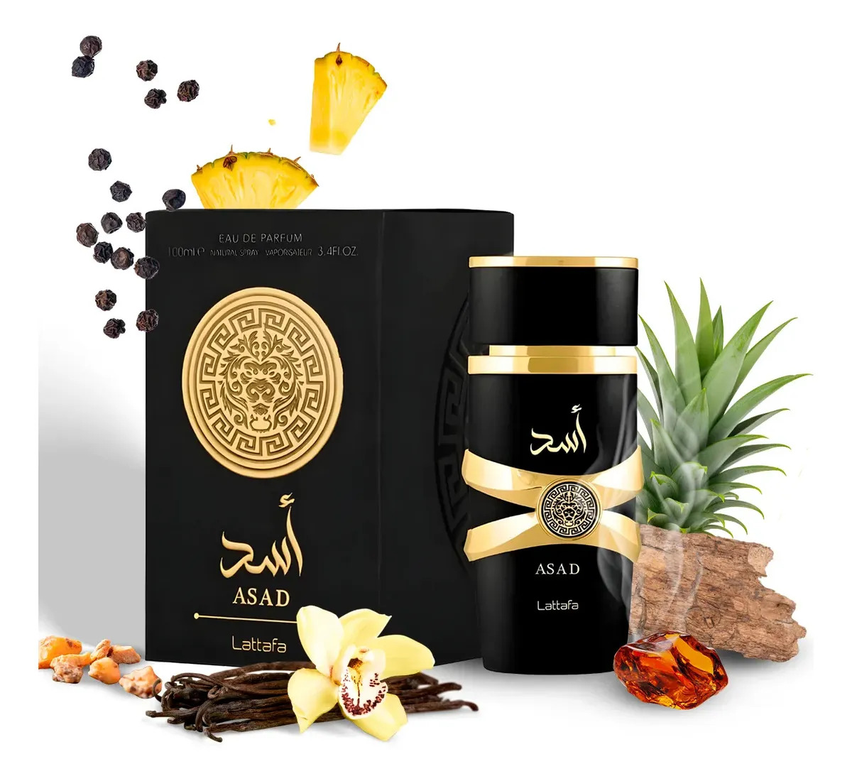 Perfume Árabe Lattafa Asad 100ml Eau De Parfum Masculino