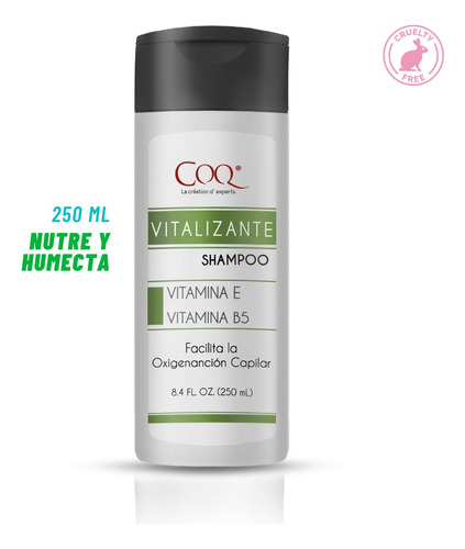 Shampoo Vitalizante Nutricion Vitaminas E, B5 Y Keratina 250