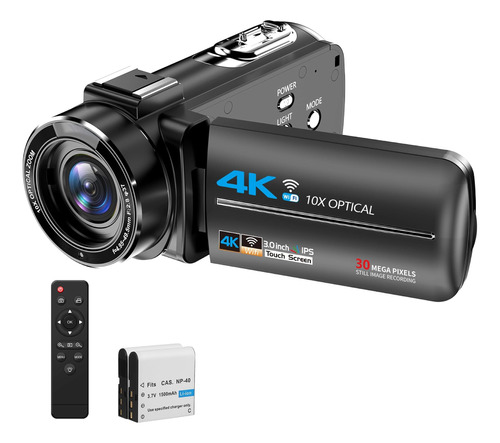 Cámara De Video Komery 4k, Videocámara Óptica 10x, Cámara De