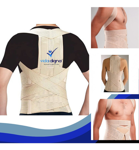 Faja Dorso Lumbar Premium Ortopedica Reforzada Ajustable