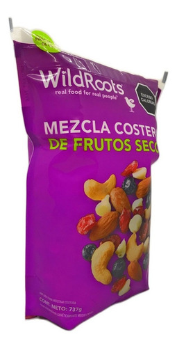 Mezcla Costera De Frutos Secos Nuez Y Mora Wild Roots 737gr