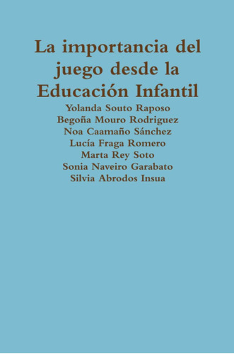 Librola Importancia Del Juego Desde La Educación Infantil (s