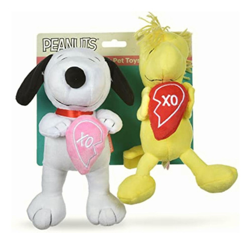 Peanuts For Pets Dog Toys Snoopy 2pc Plush Squeakers| 9