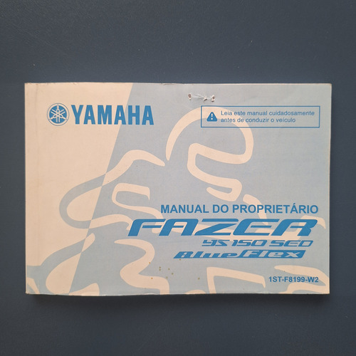 Manual Da Yamaha Fazer Ys 150 2016 Original (Usado)