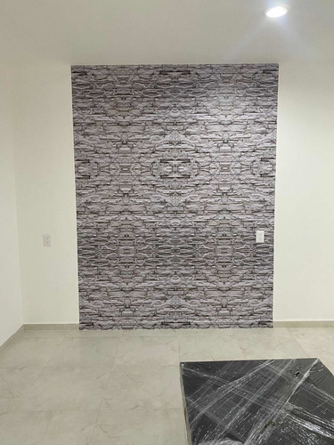 Imagen 5 de 5 de Papel Tapiz Pared Ladrillo Rojo Vinil Adherible