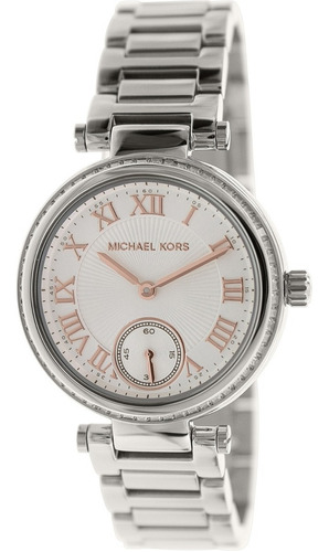 Reloj Michael Kors Para Mujer Tono Plata Acero Inoxidable