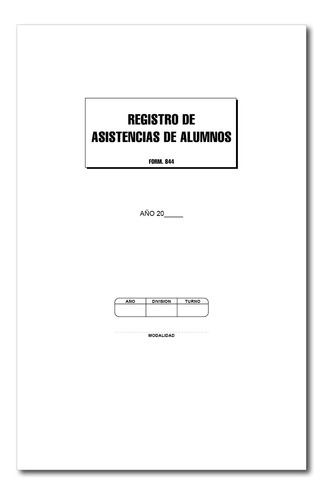 Registro De Asistencias De Alumnos - Form 844