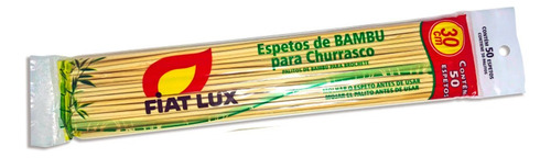 Espeto Bambu 30cm Fiat Lux 50 Und