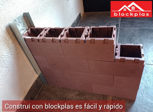 Ladrillo Plástico Reciclado Blanco Blockplas X Mts2