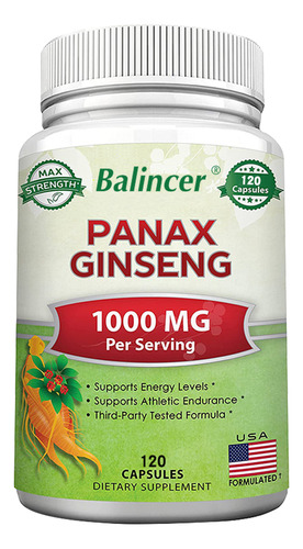 Panax Ginseng Rojo Coreano (1000 Mg De Concentración Máxima)