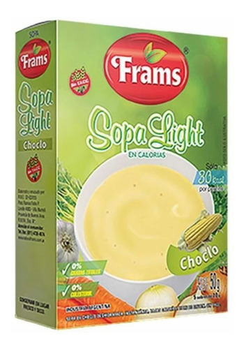 Sopa Instantanea Light De Choclo Frams X 50 Grs. Sin Tacc