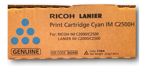 Toner Ricoh Original Im C2000/2500 Cyan Cian